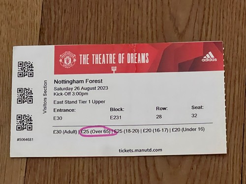Ticket 2023 manchester - ticket, 2023/24