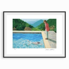 David hockney signed dive - david,