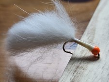 3 x Red Hothead White Lure Fly