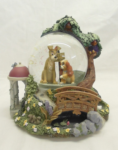 Disney snow globe lady and - disney,