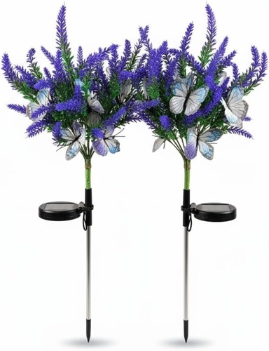 Solar lavenders butterflies - solar,