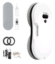 Robot Window Cleaner with Dual Water Spray, Remote Control, Automatic, USED ONCE