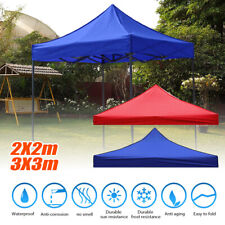 Garden BBQ Gazebo Top Cover Roof Replacement Oxford Fabric Tent Canopy 2x2m 3x3m