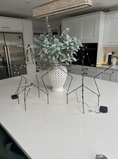 Luxform Set of 2 Illuminated Garden Stakes Star Lights Indoor/outdoor New Pretty