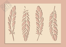 Feather Stencil A5, A4, A3,mylar, crafting, art, cake decorating
