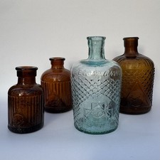 Antique lysol chemist bottles - lysol,