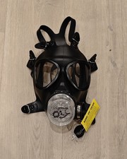 Rubber Gas Mask Hood S10.2 Clear Flesh Drone Pup Fetish Latex Tube Bottle