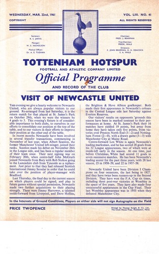1960 1961 tottenham - 1961,