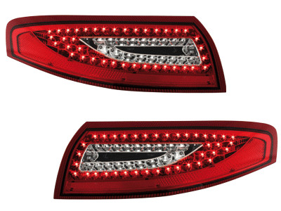 Led taillights red clear glass - taillights,