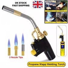 Professional Propane MAPP Blow Torch Kit Welding Soldering Brazing Tool + 3 Tips