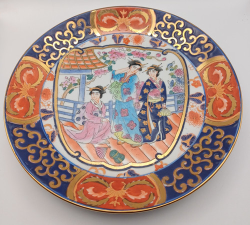 Japanese porcelain geisha - porcelain,