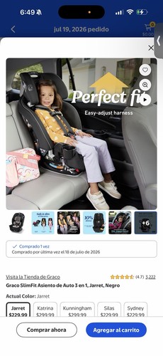 Graco slimfit car seat - graco,