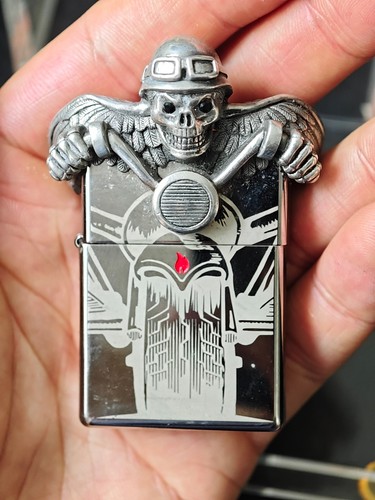 Zippo ghost rider lighter - 3d,