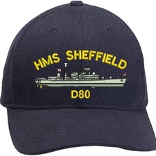 HMS Sheffield D80 Type 42 Embroidered Baseball Caps