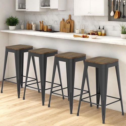 Inch metal bar stools - 24,