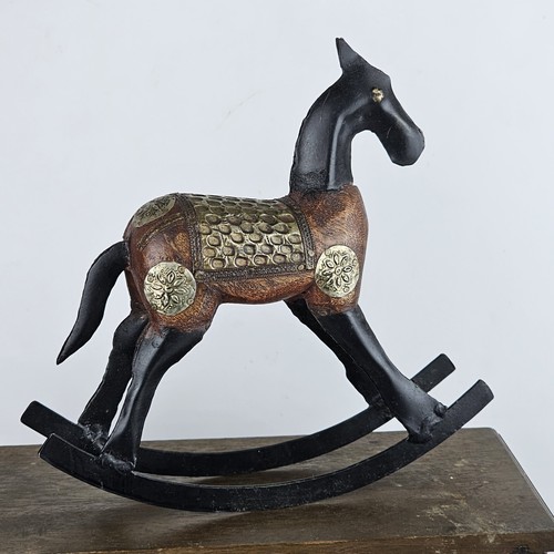 Vintage wooden rocking horse - rocking,
