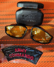 Army Commando Shoulder Titles Red Military Patch + ESS V12 Tactical Goggles Lens