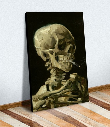 Van gogh skeleton head - van,
