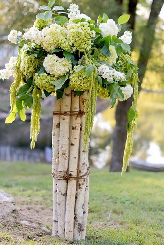 Silver birch stick decoration - birch,