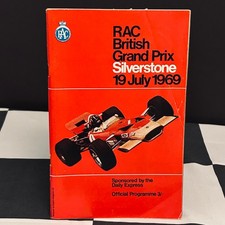 1969 BRITISH GP SILVERSTONE F1 RACE PROGRAMME JACKIE STEWART MATRA JACKY ICKX