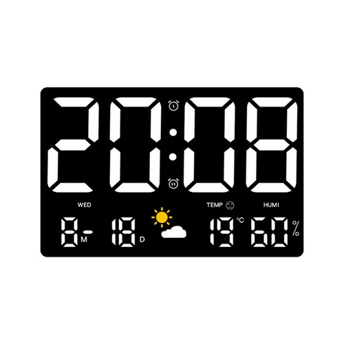 Digital wall clock - digital, with