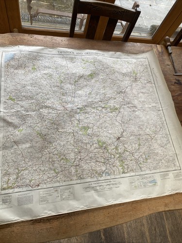 Large vintage map - large,