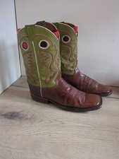 Justin Cowboy Boots Size 8 UK
