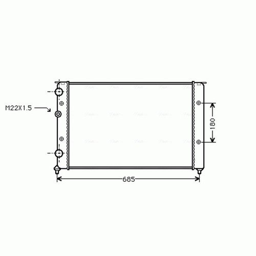 Radiator for lupo 1 6 - radiator,