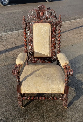 Antique barley twist oak - antique,