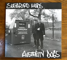 SLEAFORD MODS – AUSTERITY DOGS LP - 2014 RED VINYL  REISSUE - NM/NM