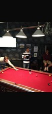 7ft Slate Bed Pool Table With Red Baise. Recovered Two Years Ago. Rarely Used