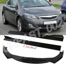 For Vauxhall Opel Astra GTC Corsa VXR Gloss Front Bumper Spoiler Lip Side Skirts