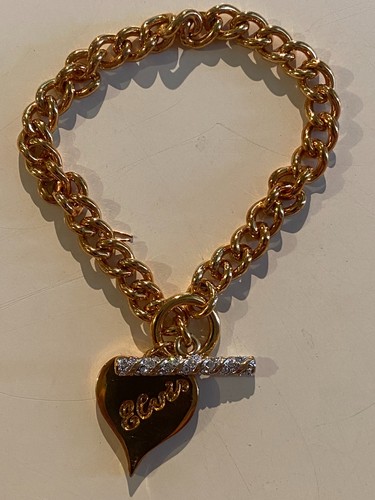 Elvis heart charm gold - elvis,