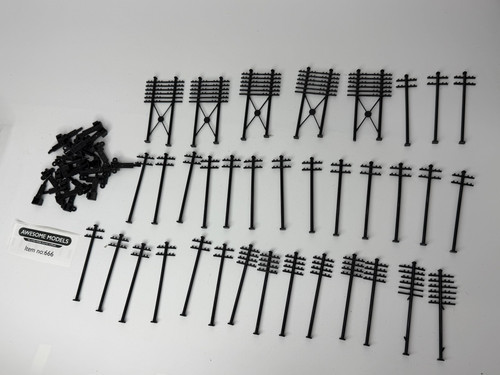 35x hornby telegraph poles - 35x,