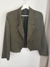 VINTAGE LORRAINE CHASE COLLECTION MILITARY JACKET SIZE 10 80S SHOULDER PADS