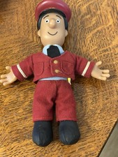 Postman Pat Ajay Bains SDS soft toy with hard hat  2008 plush Rare