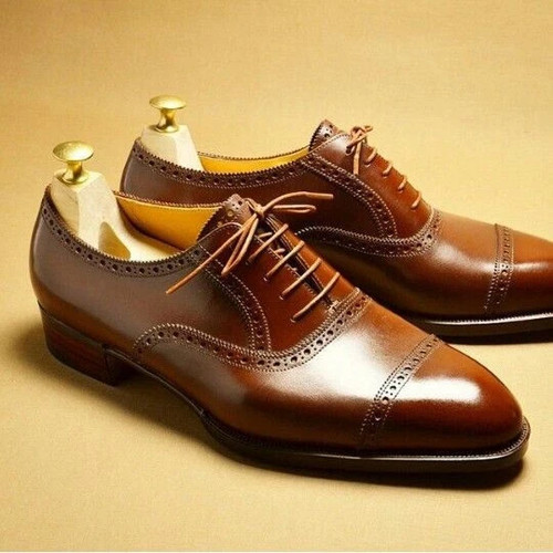Handmade men brown leather - men's,