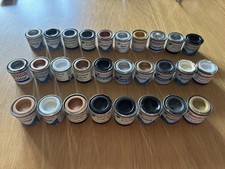 {C} 28x Humbrol Enamel Paints Used Various Colours Job Lot Bundle Collection