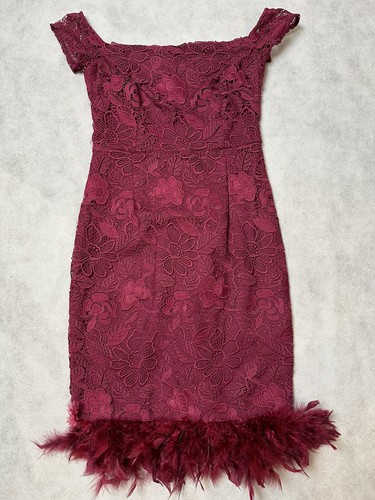 Lipsy size burgundy - lipsy, lace