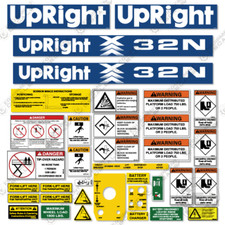 Fits Upright X32N Decal Kit