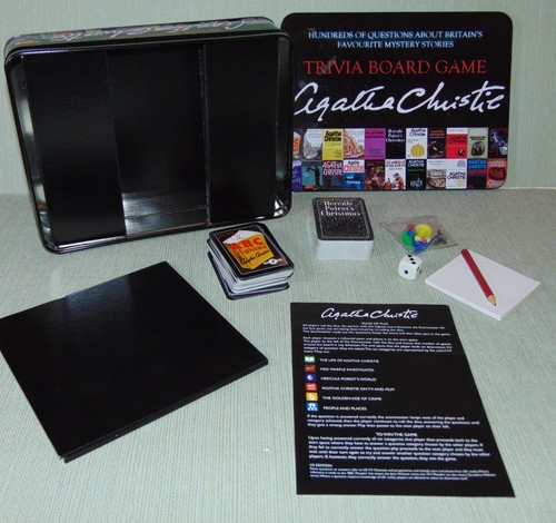 Agatha christie trivia board - christie,