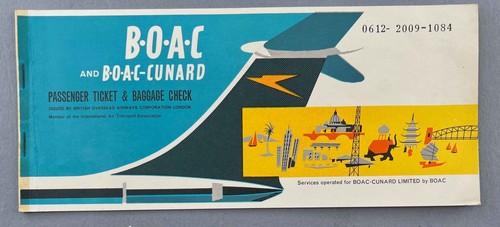 Boac cunard vintage used - cunard,