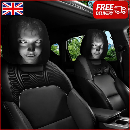 2pcs car scary mask face - 2pcs,