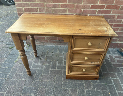 Pine wood computer desk - desk, 3