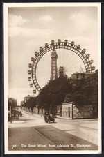 Postcard Blackpool, The Great Wheel, from Adelaide St. 1924 