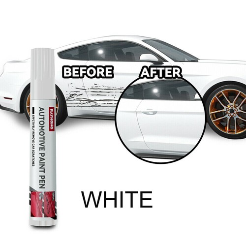 White car scratch repair paint - car,