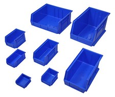Blue plastic parts - plastic,
