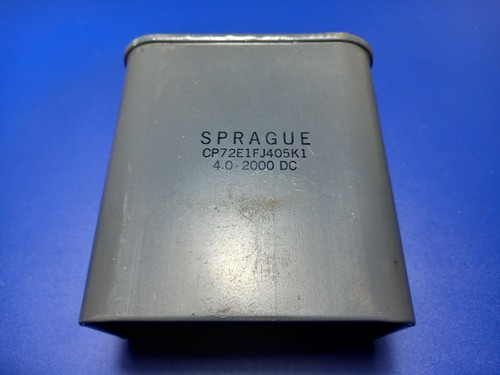 Sprague oil filled - oil-filled, capacitor