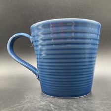 Royal Doulton Gordon Ramsay Maze Ribbed Tapered Dark Blue Ceramic Mug WWRD