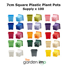 7cm Square Coloured Plastic